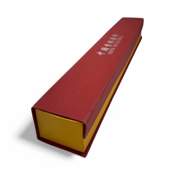 Chinese Paper Cut Silk Scroll with Peacock and Peony – Vintage Wall Art in Box - Picture 10 of 16